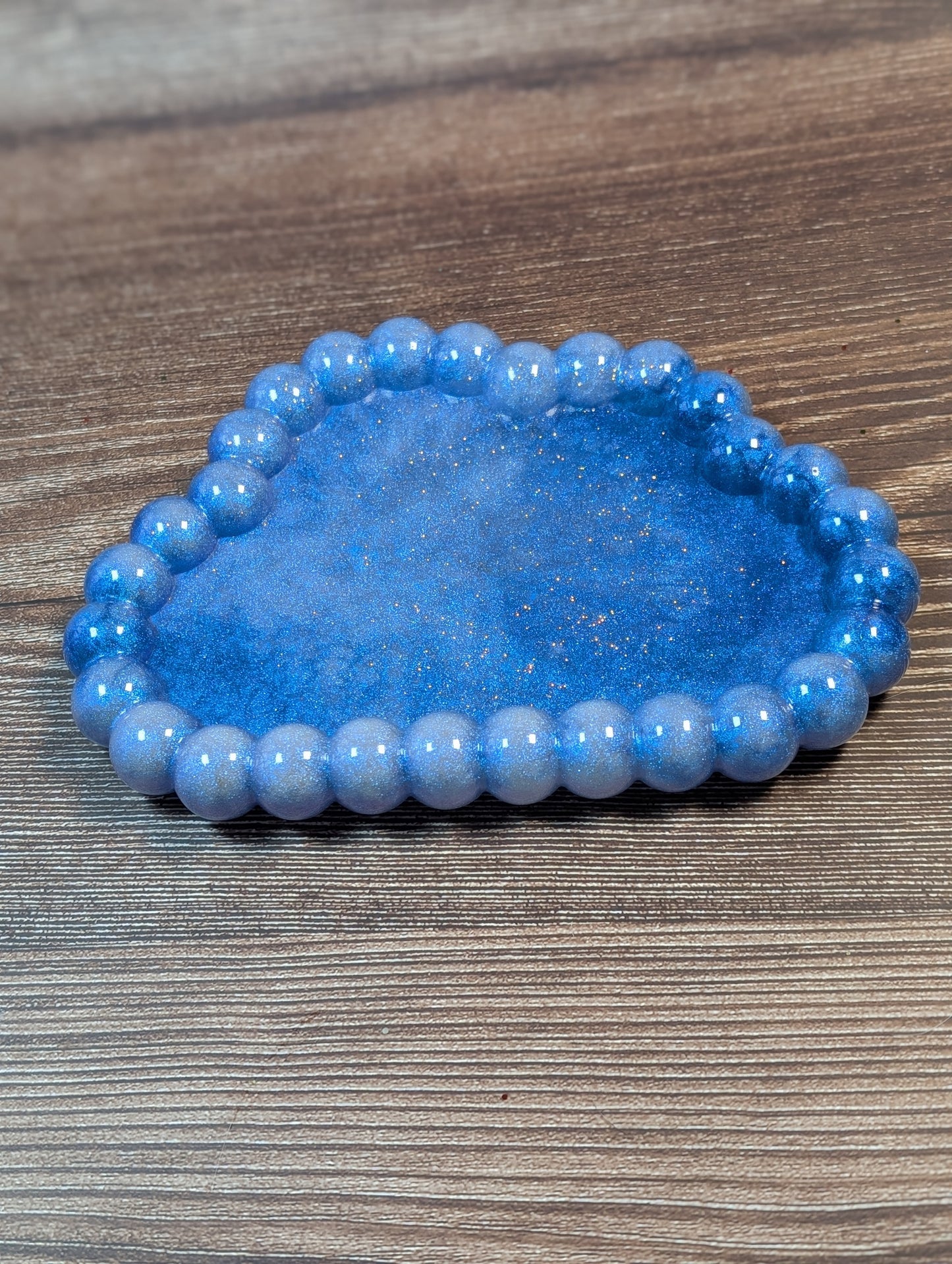 Cloud Resin Bubble Tray in Sky Blue