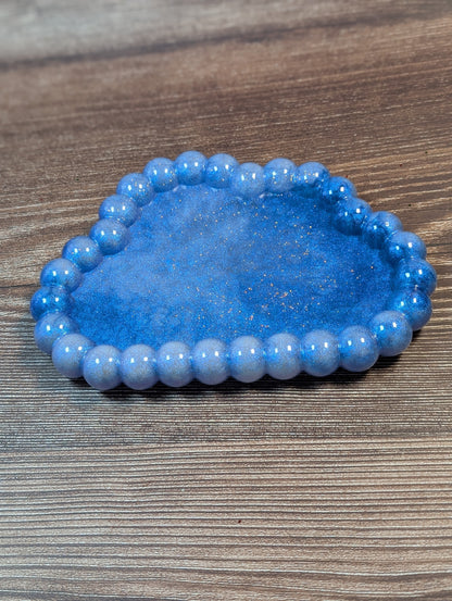 Cloud Resin Bubble Tray in Sky Blue