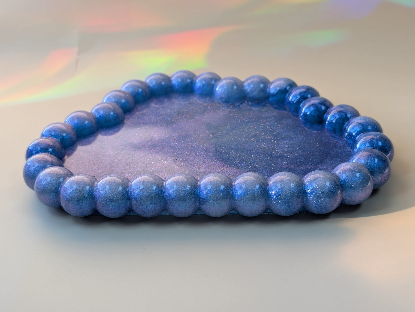 Cloud Resin Bubble Tray in Sky Blue
