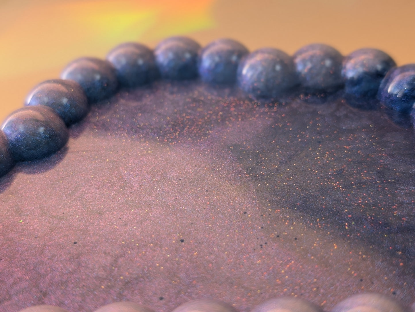 Cloud Resin Bubble Tray in Sky Blue