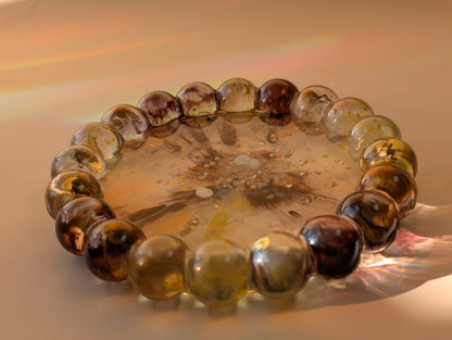 Coffee & Caramel Galaxy Geode Bubble Tray