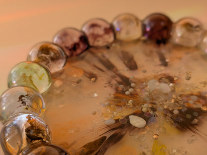 Coffee & Caramel Galaxy Geode Bubble Tray
