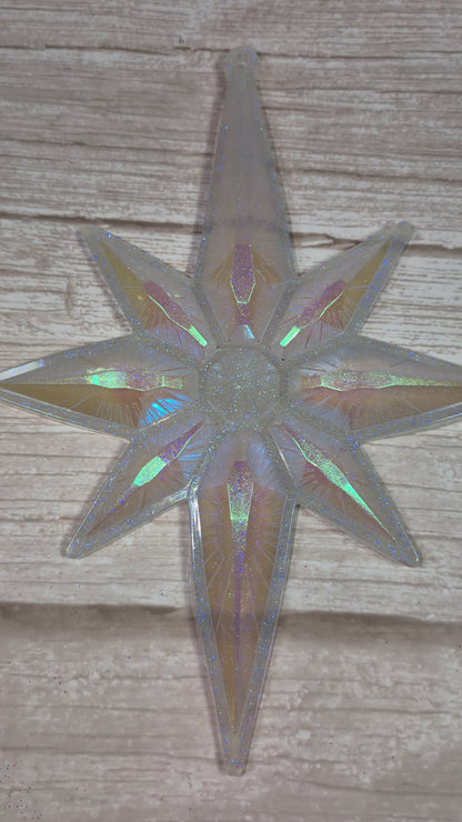 Handmade Chameleon Star Ornament – Ice Queen