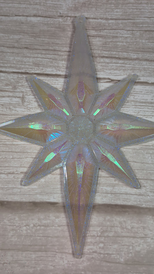 Handmade Chameleon Star Ornament – Ice Queen