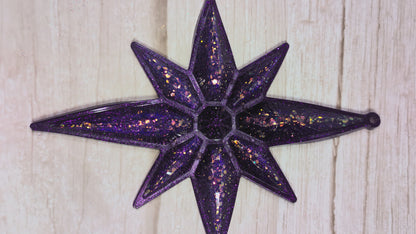 Handmade Chameleon Star Ornament – Amethyst