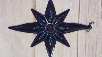 Handmade Chameleon Star Ornament – Purple Dream
