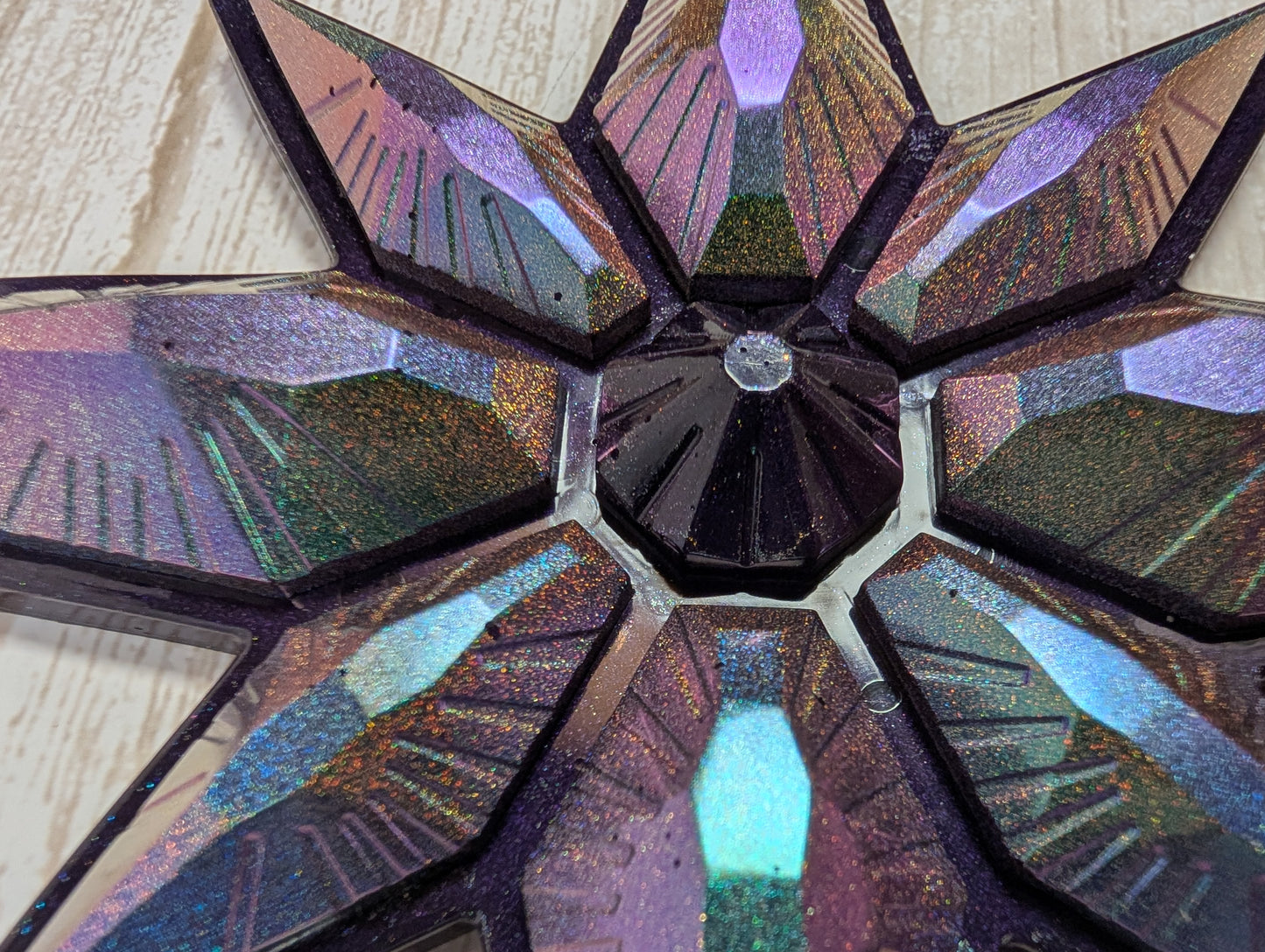 Handmade Chameleon Star Ornament – Space Witch