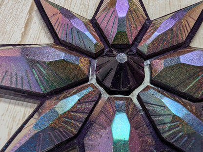 Handmade Chameleon Star Ornament – Space Witch