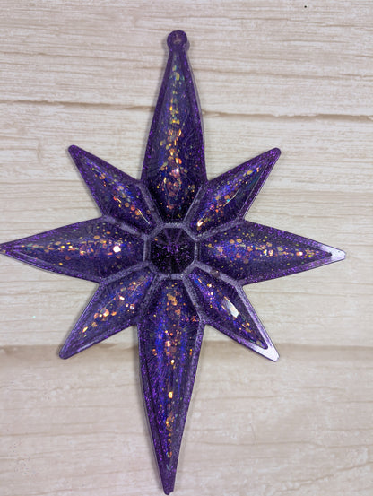 Handmade Chameleon Star Ornament – Amethyst