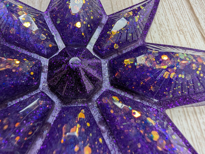 Handmade Chameleon Star Ornament – Amethyst