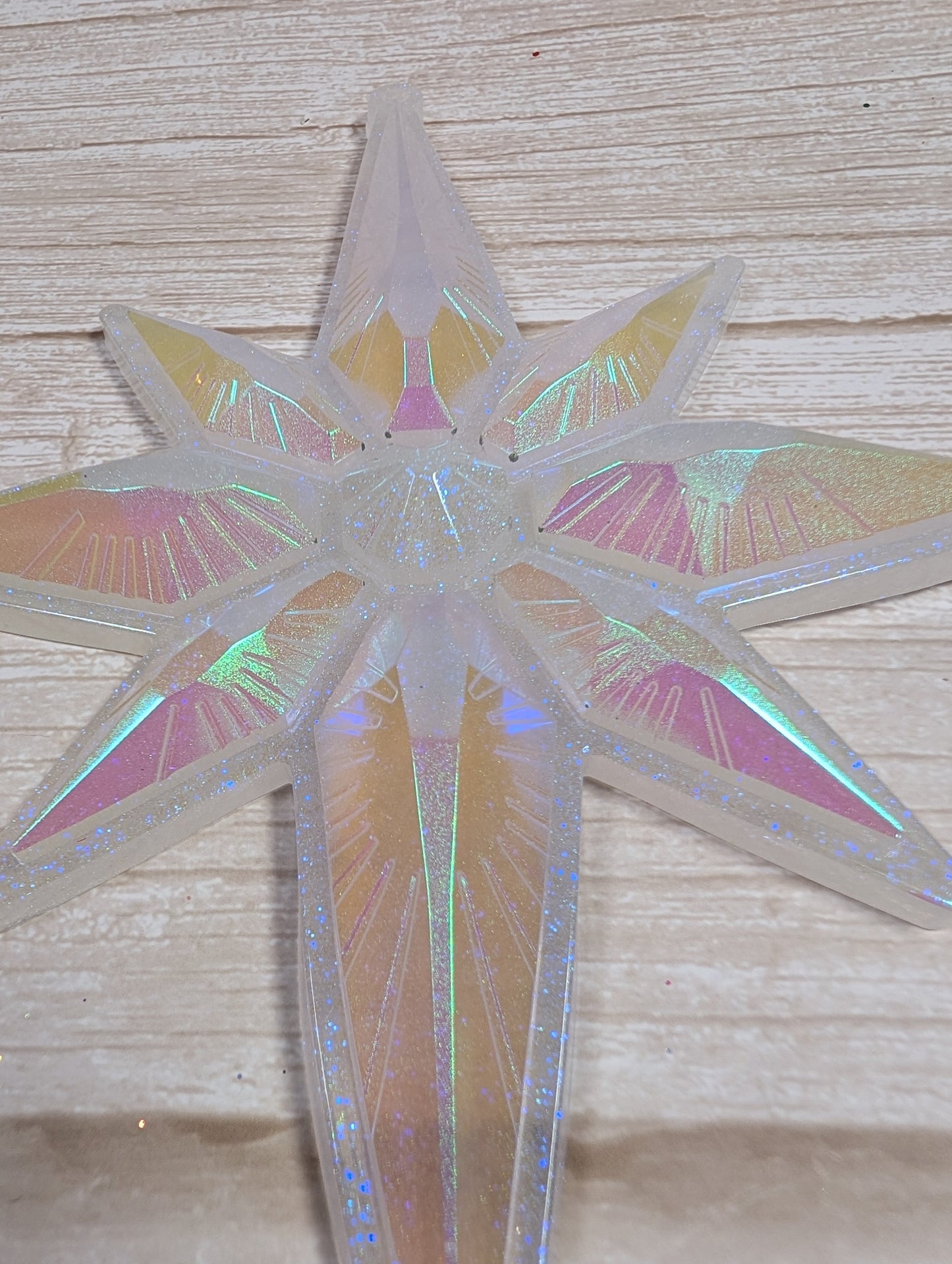 Handmade Chameleon Star Ornament – Ice Queen
