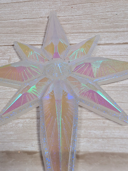 Handmade Chameleon Star Ornament – Ice Queen
