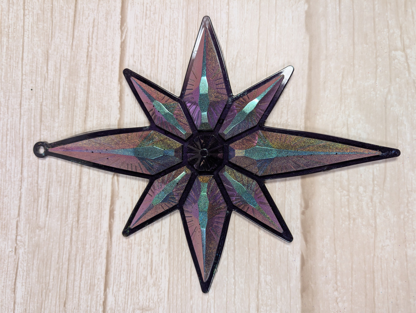 Handmade Chameleon Star Ornament – Space Witch