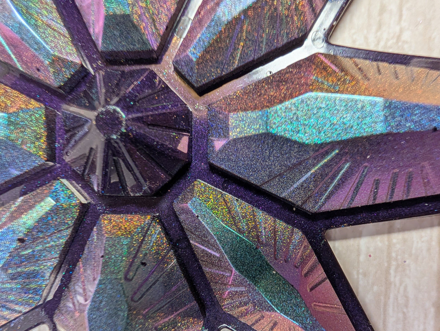 Handmade Chameleon Star Ornament – Space Witch