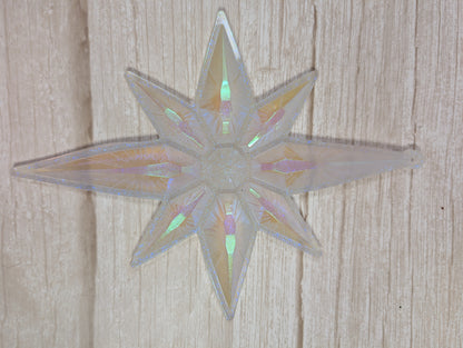 Handmade Chameleon Star Ornament – Ice Queen